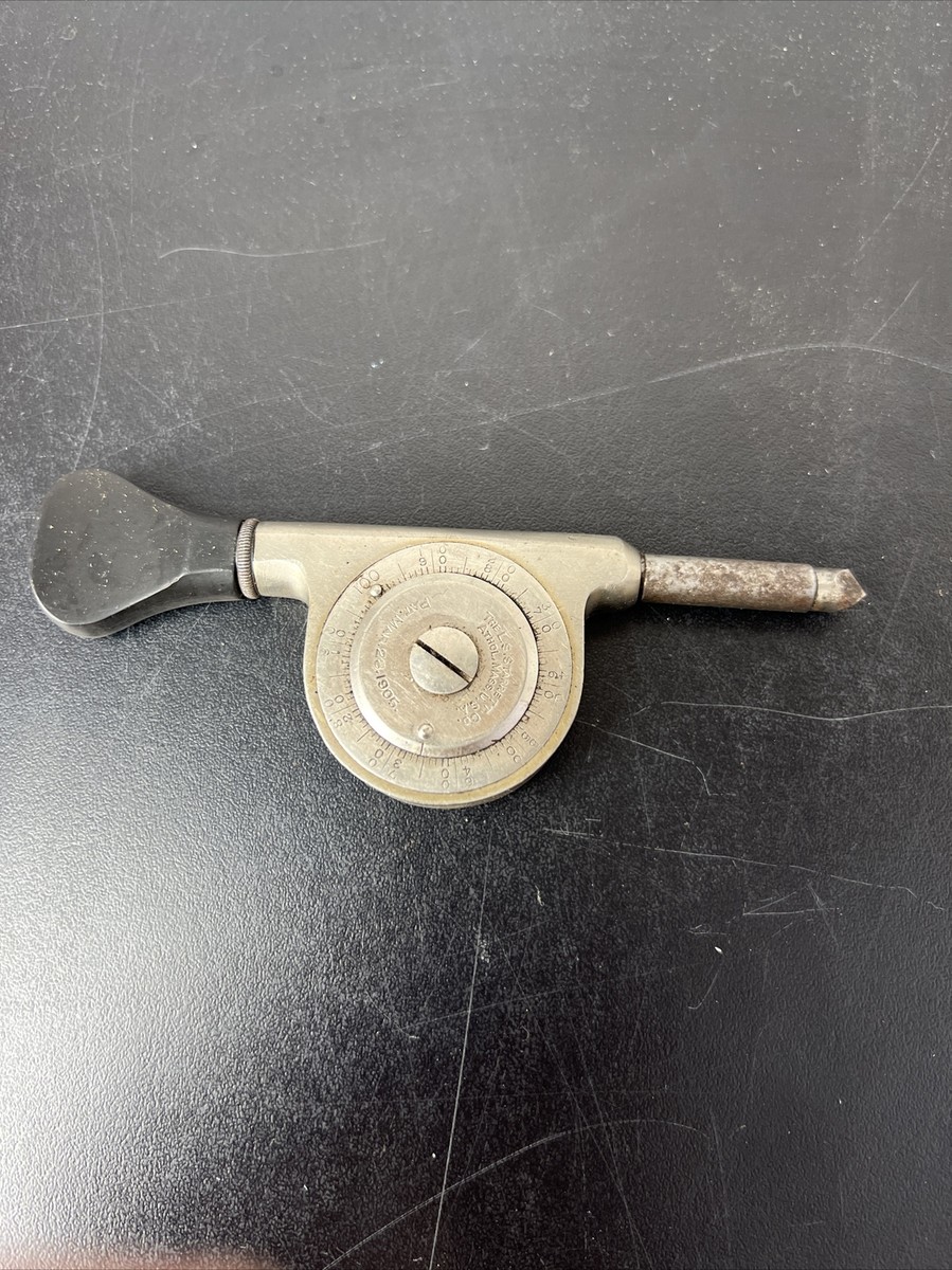 Ancien Tachymètre / Indicateur De Vitesse Mécanique - LE STARRETT ATHOL MASS USA - Collection