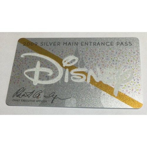 2009 Walt Disney Cast Member Silver Pass Card holder WDI Steven Alcorn Imagineer - Afbeelding 1 van 2