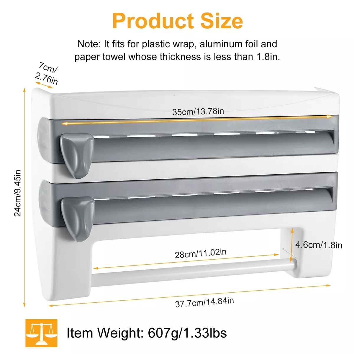 Plastic 2024 roll dispenser