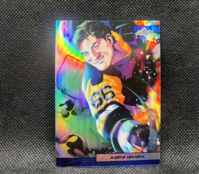Mario Lemieux Blue /75 2024 Leaf ANIME NATION #AN2B-12 NHL Card Hockey Penguins