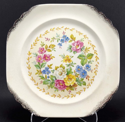 Decorative Mismatched Plate Collage Vintage Cottage Shabby Gallery Wall Set of 4 - Picture 10 of 15