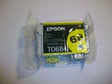NEW GENUINE Epson 68 Yellow HIGH YIELD Ink Cartridge T068420 T0684 T68 FREE SHIP