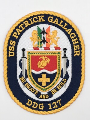 Ship's crest patch of USS PATRICK GALLAGHER (DDG 127)