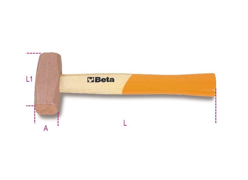 Acquista Beta 1385 1000g - Martello in Rame Antidanno al Miglior Prezzo