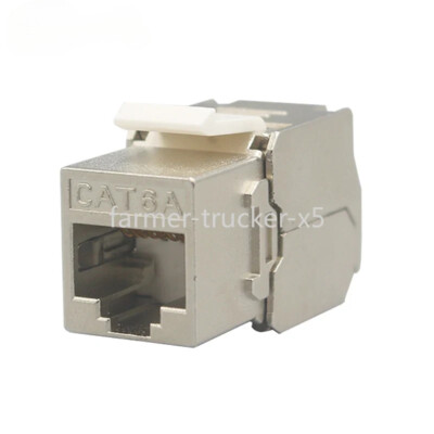 Keystone CAT 6A RJ45 Shielded FTP Zinc Alloy Slot CAT.6A Jack Modules CAT6A New