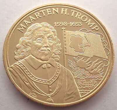 NETHERLANDS, MAARTEN H. TROMP 1598-1653 UNC Medal ...