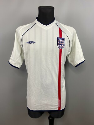 ENGLAND 2001 2003 HOME SHIRT FOOTBALL SOCCER JERSEY UMBRO MENS