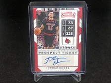 JORDAN NWORA 2020-21 PANINI CONTENDERS DRAFT PICKS PROSPECT TICKET AUTO RC # 83