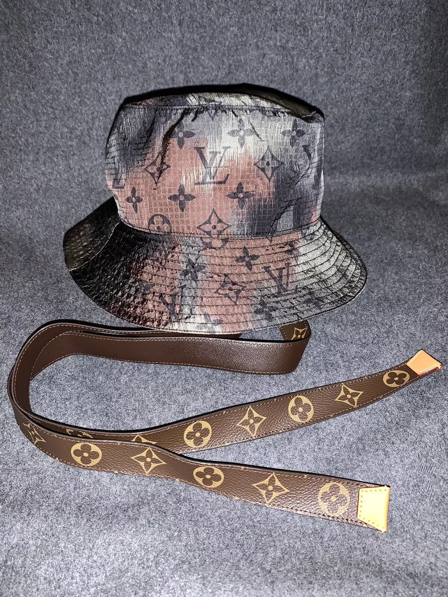 LV Leather Monogram Bucket Hat