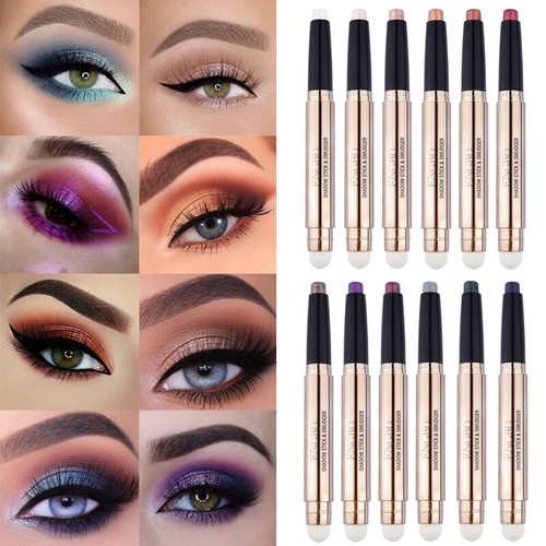 Eye Shadow Stick Highlight Pencil Waterproof Eyeshadow Pen Matte Pearlescent⌒ ♯ - Afbeelding 1 van 23