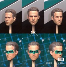 2pcs 1:12 Ryan Reynolds Head Sculpt Fit 6'' Male Action Figure Body Doll Toy