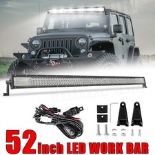 52inch 3500w Tri Row Led Work Light Bar Off Road Spot Flood Combo Driving Suv 50 52inch 3500w Tri Row Led Work Light Bar Off Road Spot Flood Combo Driving Suv 50