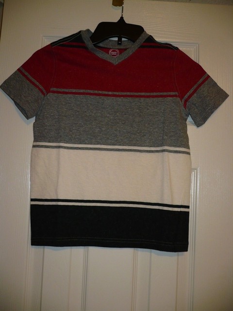 Wonder Nation V Neck Colorblock Tee 