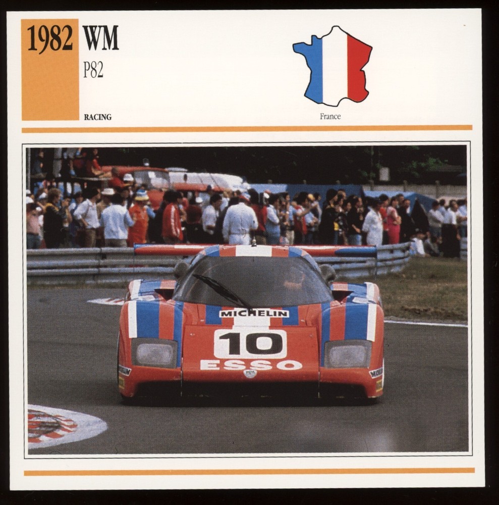 1982  WM  P82 Racing  Classic Cars Card