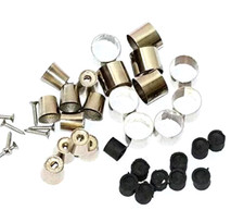 Brass Tips and Ferrules Collars Ring Shaft Walking Lots of 10 Solid