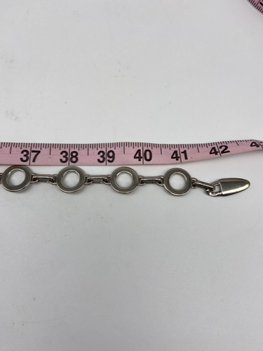 Boutique Belt Pink Silver Open Circles Round Women’s Girls 40" Adjustable - Picture 12 of 15