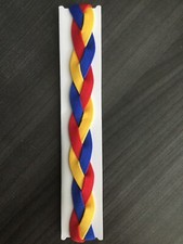 Braided Headband. Red, Blue  Mustard Yellow. One Size Fits Most.