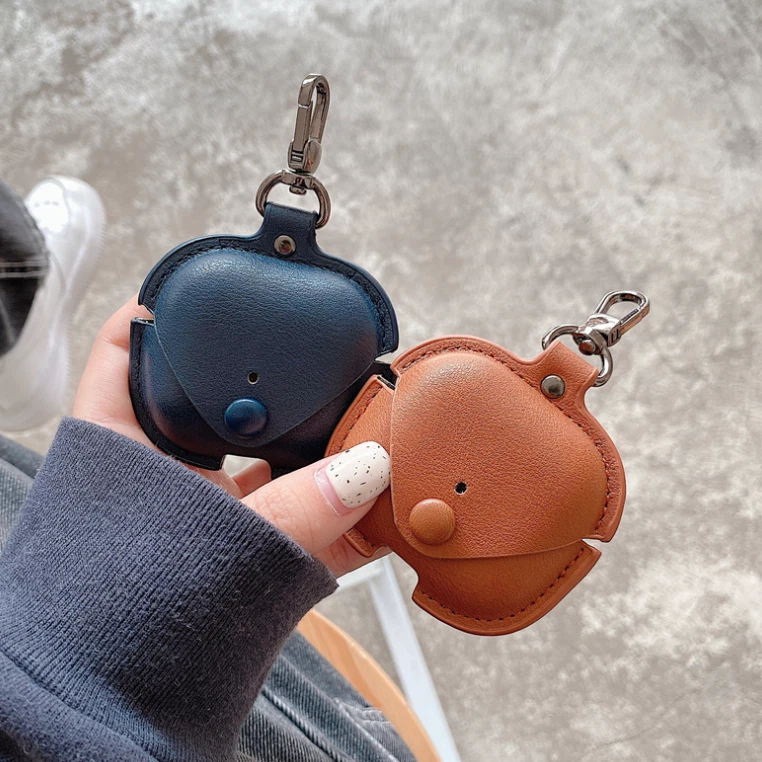 Funda Clásica AirPods3ª Generación Marrón Negro Verde PU Cubierta Protectora REGALO Foto 3 de 4