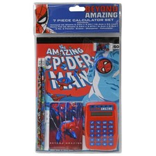 Spider-Man 7 Piece Stationery Set Kids School Supplies Writing Drawing Ages 3 