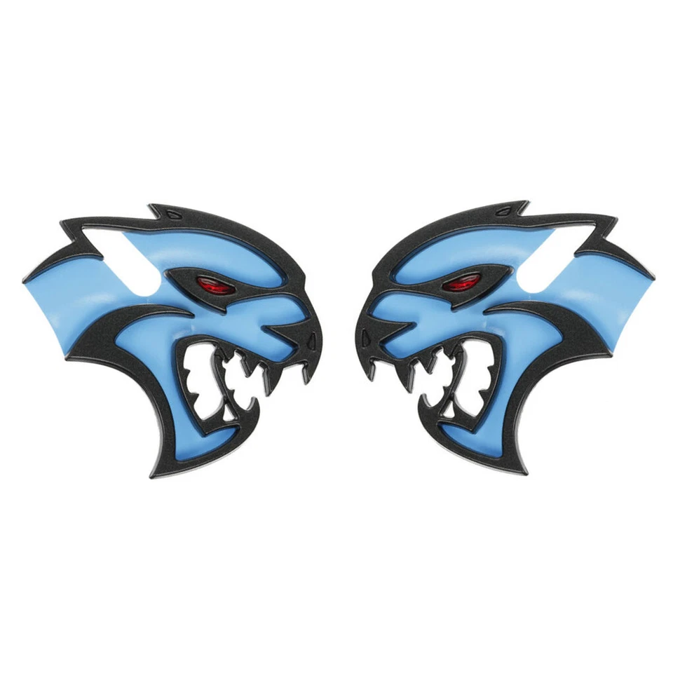 2pack Redeye Hellcat Right Left Emblem for 68394606AB Black - Imagem 3 de 4