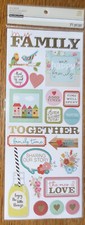 Recollections My Happy Family Time Together Love Sharing Story Scrapbook Sticker