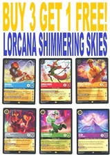 Disney LORCANA Shimmering Skies (BUY 3 GET 1 FREE) You Pick - Complete Your Set