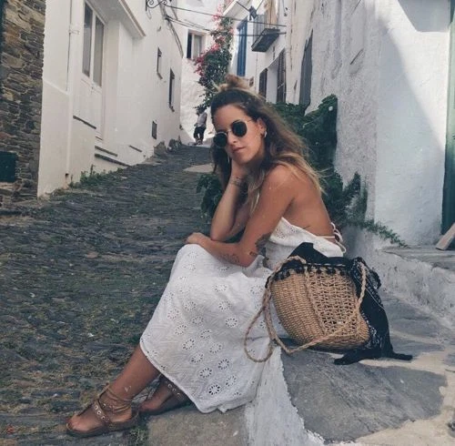 OFF WHITE ABITO CON COLLO MIDI ZARA BIANCO SPORCO POSTERIORE APERTO SS17 TAGLIE M & L BNTNW