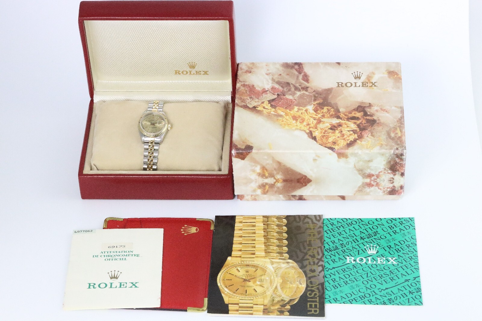 Bild 9 - Rolex Lady-Datejust 26mm Stahl/Gold 69173 Automatik B&amp;P 1990 Dif22387 AVS18048 X