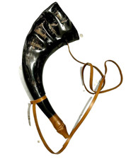 Wikinger Kriegshorn - Original Widderhorn Kampftrompete - Premium Handgravur