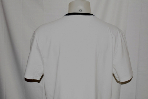NWOT TOMMY HILFIGER XL Men's S/S Cotton Crew Neck Emboridered Tee White - Imagen 5 de 6