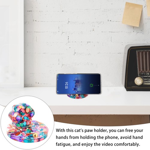Cat Claw Mobile Phone Holder Desktop Cute Animal Cartoon Paw Shape - 第 5/12 張圖片