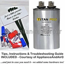 Hayward HeatPro HPX11024151 Fan Run Capacitor 7.5 mfd uF 370/440V, SHIPS TODAY!