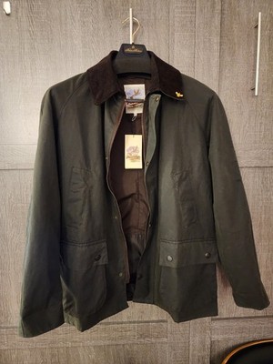 John Partridge Mens Sage 5320 Landowner waxed Jacket Size Large NWT 8 oz