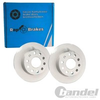 2X RAP Bremsscheiben 253Mm Voll Hinten Passend FüR Audi A3 Seat Altea Leon Toled