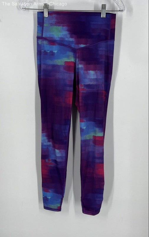 All In Motion Girls Multicolor Abstract Elastic Waist Compression Leggings Sz XL