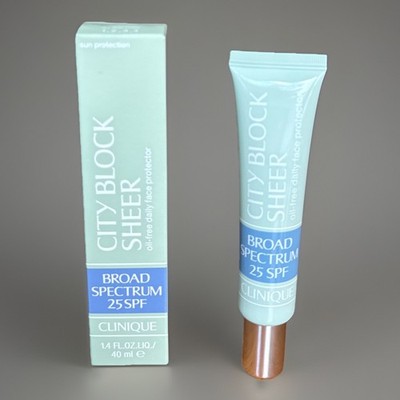 Clinique City Block Sheer SPF 25 Oil-Free 1.4oz / 40ml Daily Face Sunscreen
