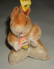 Steiff Rarität - Nr.4310,00 Goldy Hamster - unbespielt mit Knopf/Fahne/Schild