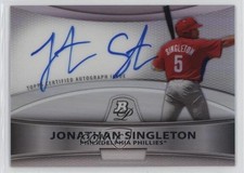 2010 Bowman Platinum Refractor Jon Singleton Jonathan #BPA-JS Auto r6y