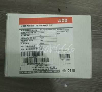ONE New ABB 10116420 Circuit Breaker A2B250 TMF250/2500 FF 3P