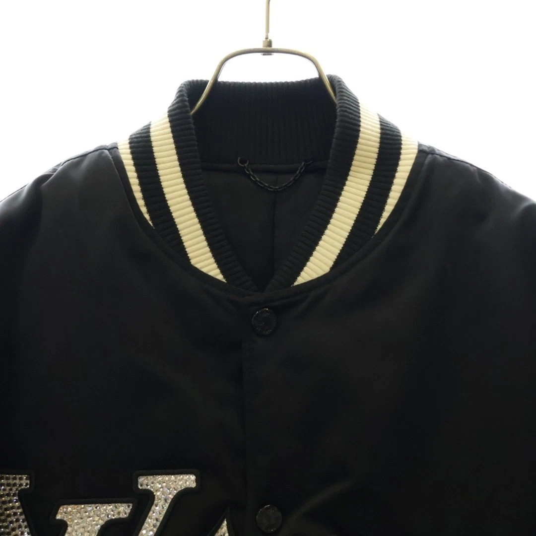 LOUIS VUITTON（LV） Louis Vuitton 24ss giacca blouson baseball nylon ricamato nero Rm241 us