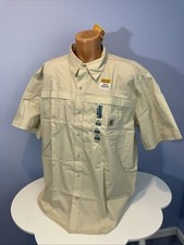 Carhartt Force Short Sleeve Button Beige Shirt Mandan Ripstop RELAXED XXL NWT