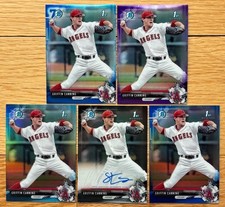 2018 Bowman Chrome GRIFFIN CANNING (x5) Auto Color Lot /150 /200 /250 /399 Blue+