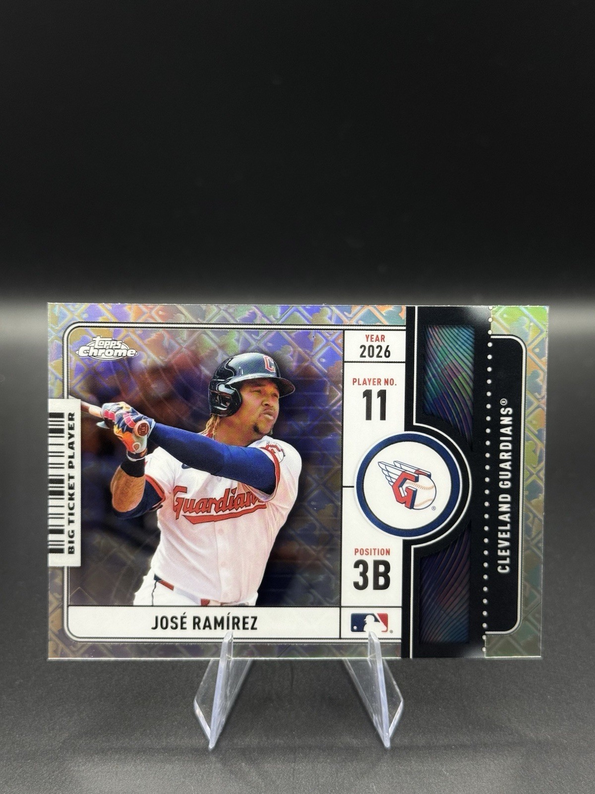 2026 Topps Chrome Logofractor Jose Ramirez Big Ticket Player #BTP-9 Guardians