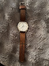 Fossil Q Activist Hybrid Smartwatch Brown Leather Band Silver Case