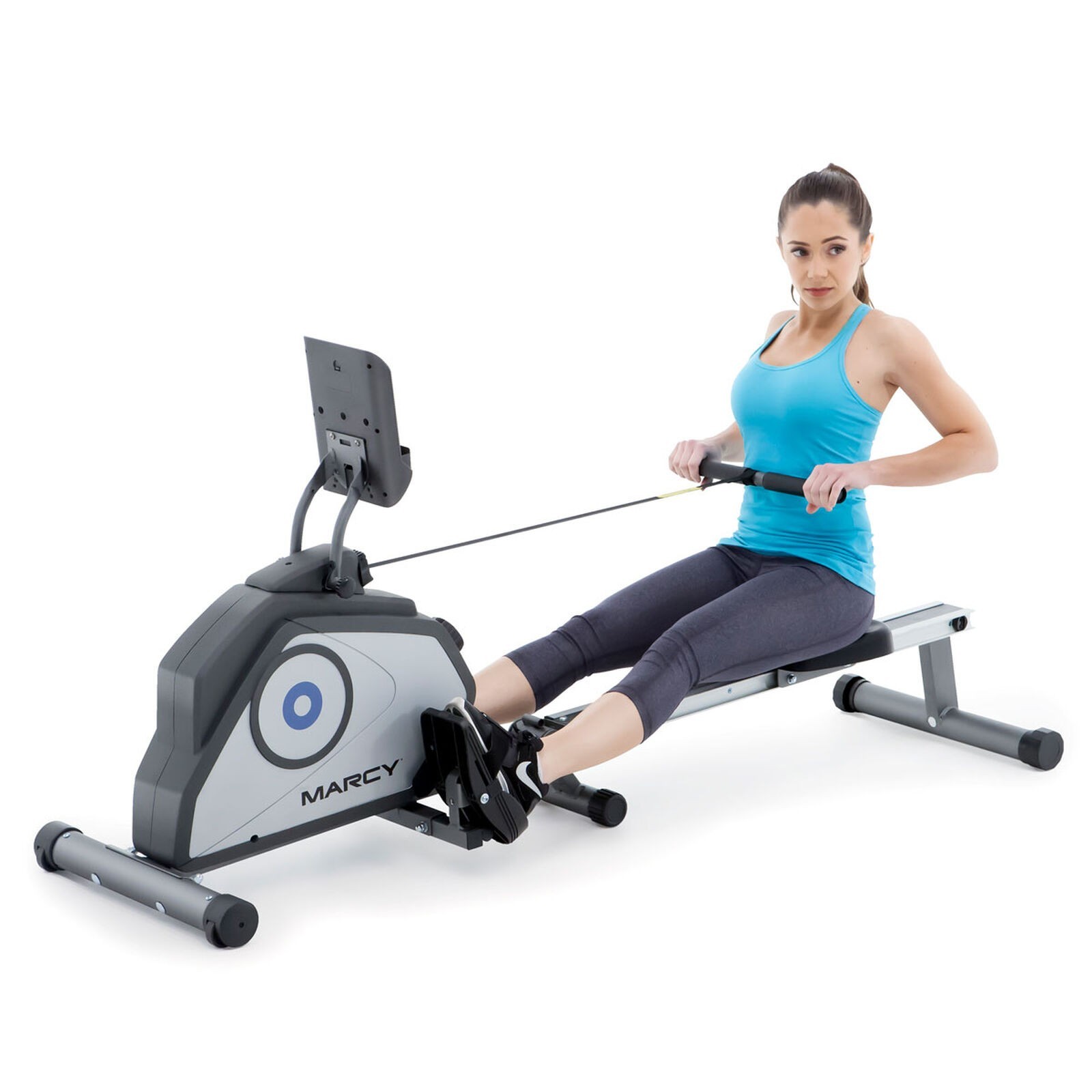 Marcy NS-40503RW Foldable Magnetic Rower Home Gym w/ LCD 8 R