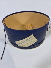 Marguerite Yvonne Millinery Navy Hat Box Vintage