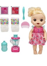 Baby Alive Magical Mixer Baby Doll Strawberry Shake, with Blender Accessories