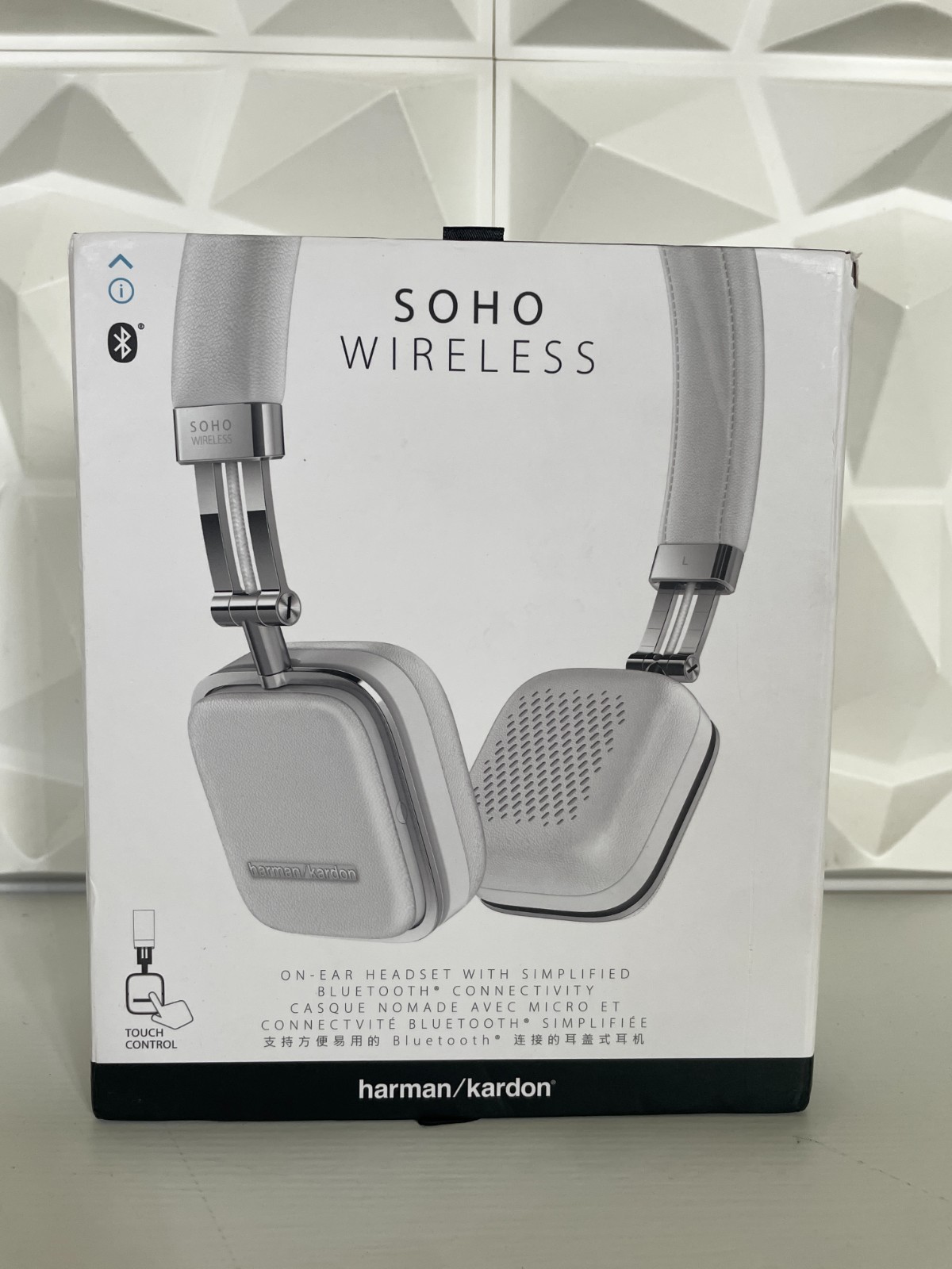 Harman / Kardon Soho cuffie bluetooth in pelle bianca garanzia 30 giorni