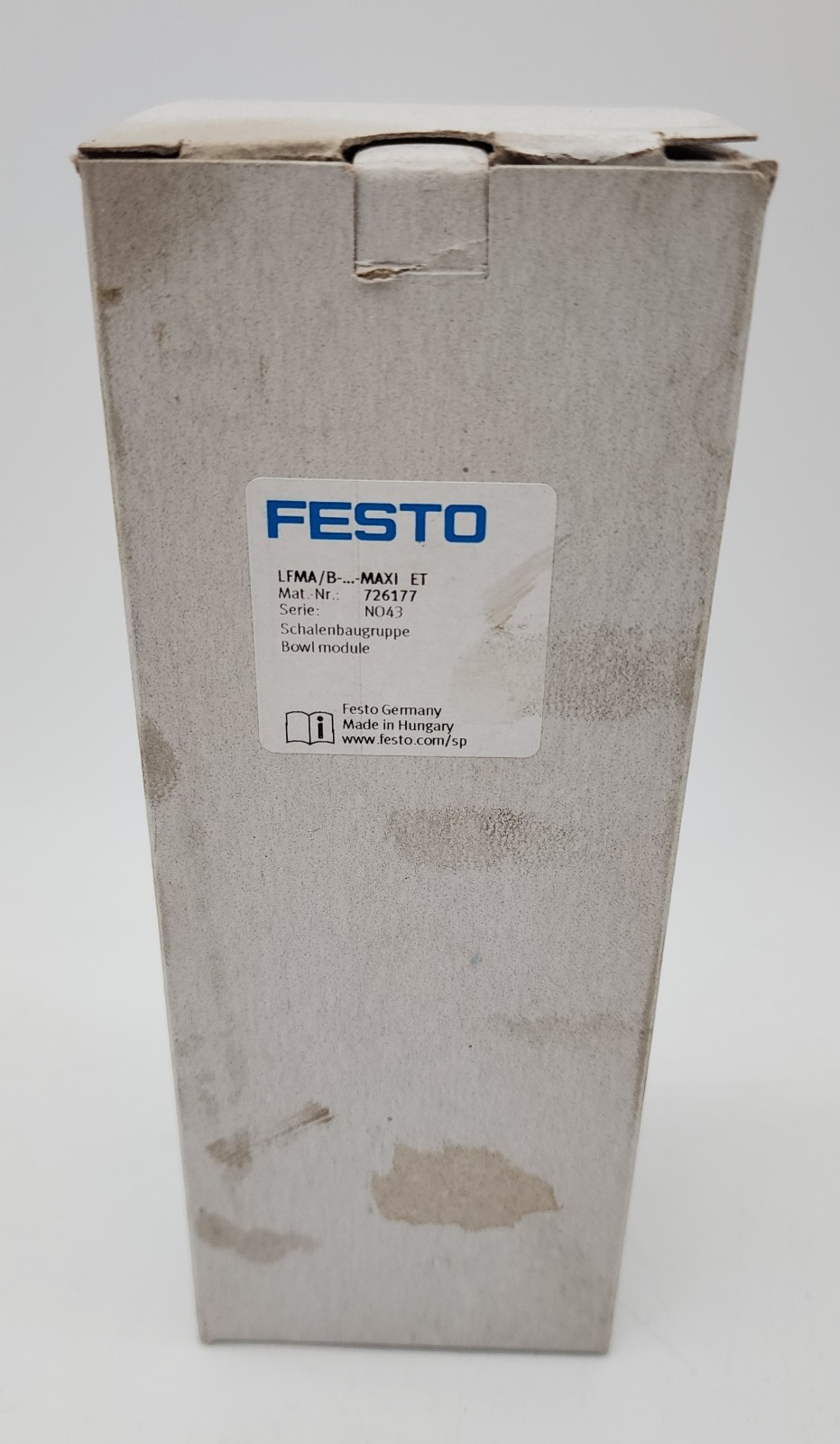 FESTO 726177 LFMA/B-…-MAXI ET FILTER BOWL MODULE 726177 *EXPEDITE AVAILABLE*