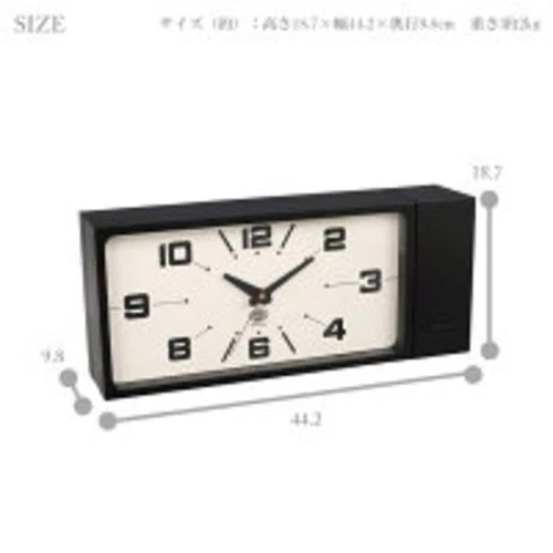 DULTON Double Face Wall Clock Rectangle H21-0362 Green Dual-Sided Retro Clock - Image 2 of 4